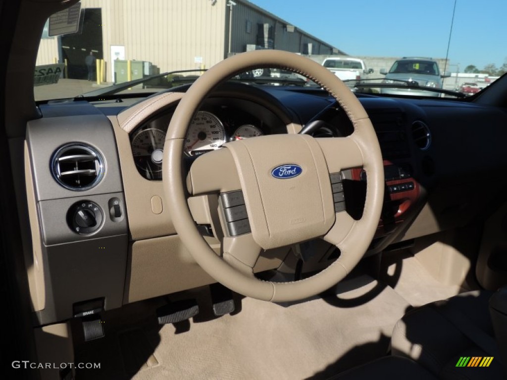 2006 F150 Lariat SuperCab - Dark Stone Metallic / Tan photo #4