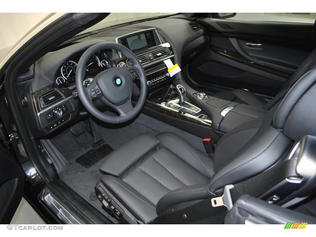 2013 6 Series 640i Convertible - Black Sapphire Metallic / Black photo #3