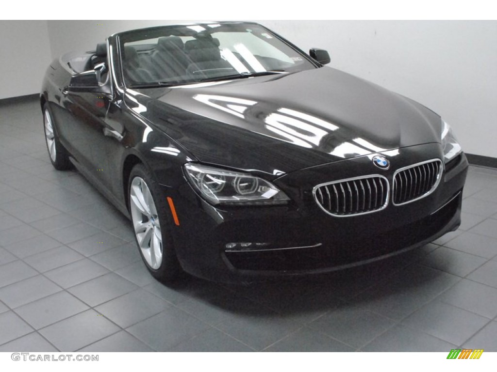 Black Sapphire Metallic 2013 BMW 6 Series 640i Convertible Exterior Photo #73940049