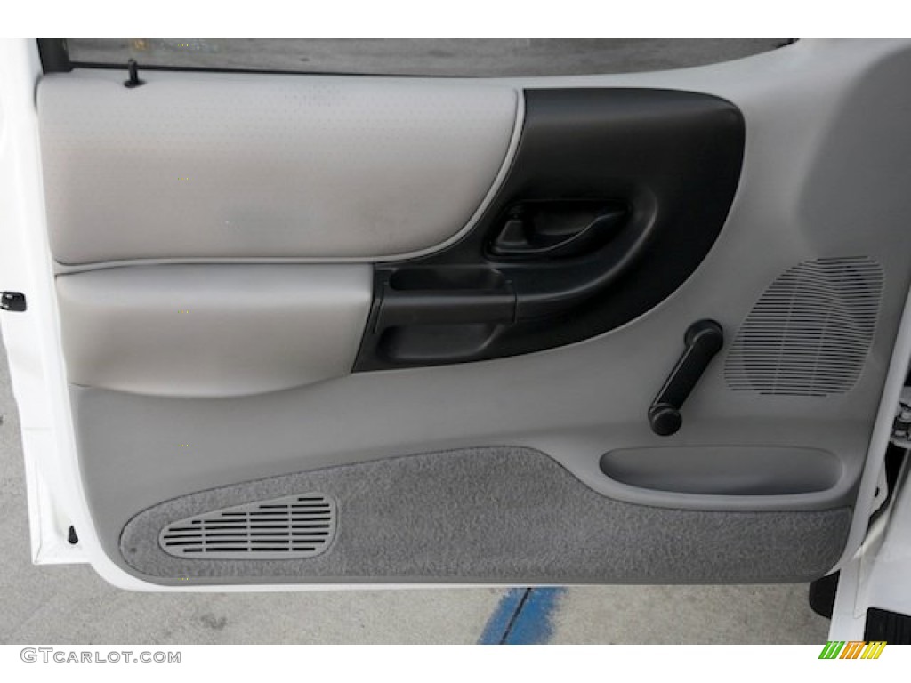 1998 Ford Ranger XLT Regular Cab Medium Graphite Door Panel Photo #73940393