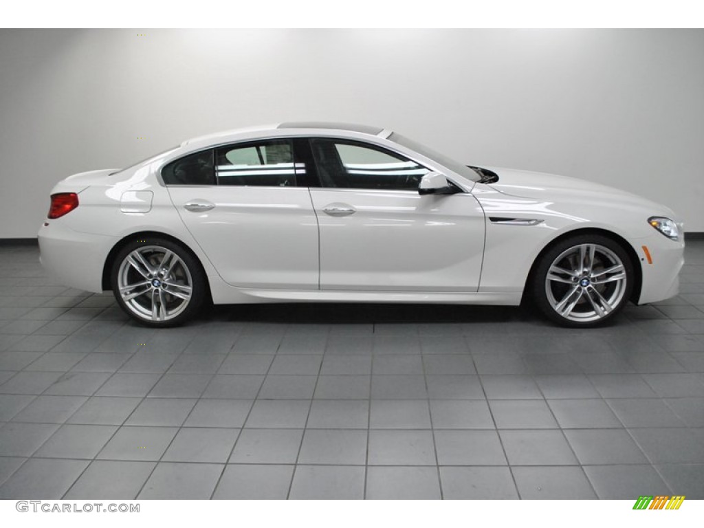 2013 6 Series 650i Gran Coupe - Alpine White / Black photo #2