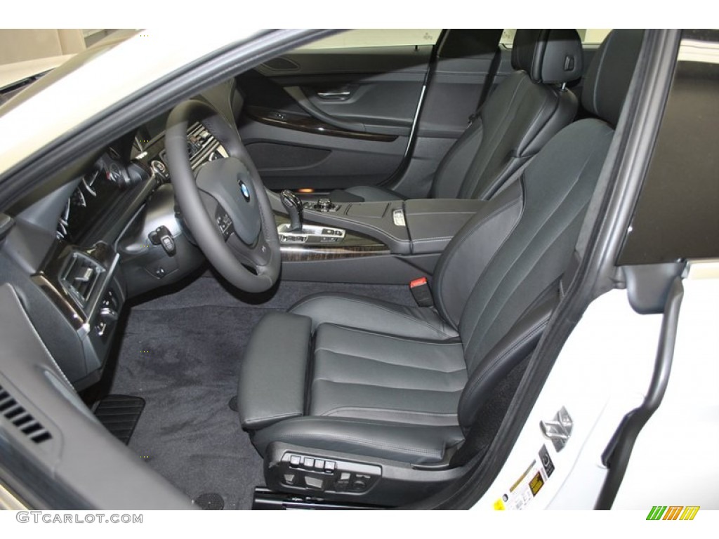 Black Interior 2013 BMW 6 Series 650i Gran Coupe Photo #73940552