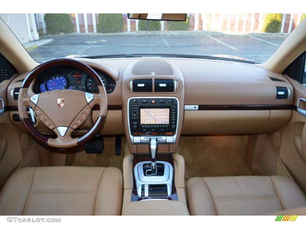 2005 Porsche Cayenne Standard Cayenne Model Havanna/Sand Beige Dashboard Photo #73940711