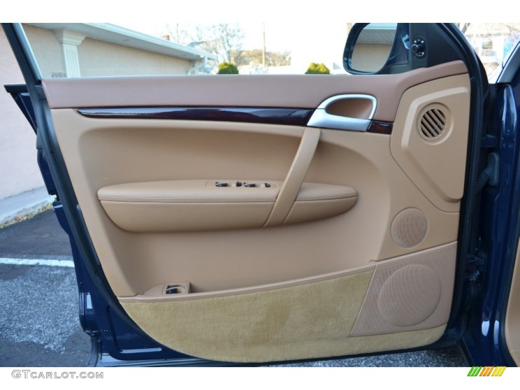 2005 Porsche Cayenne Standard Cayenne Model Havanna/Sand Beige Door Panel Photo #73940935