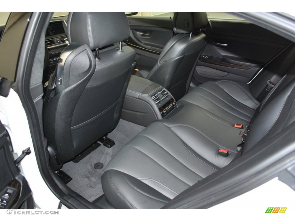 Black Interior 2013 BMW 6 Series 650i Gran Coupe Photo #73940975
