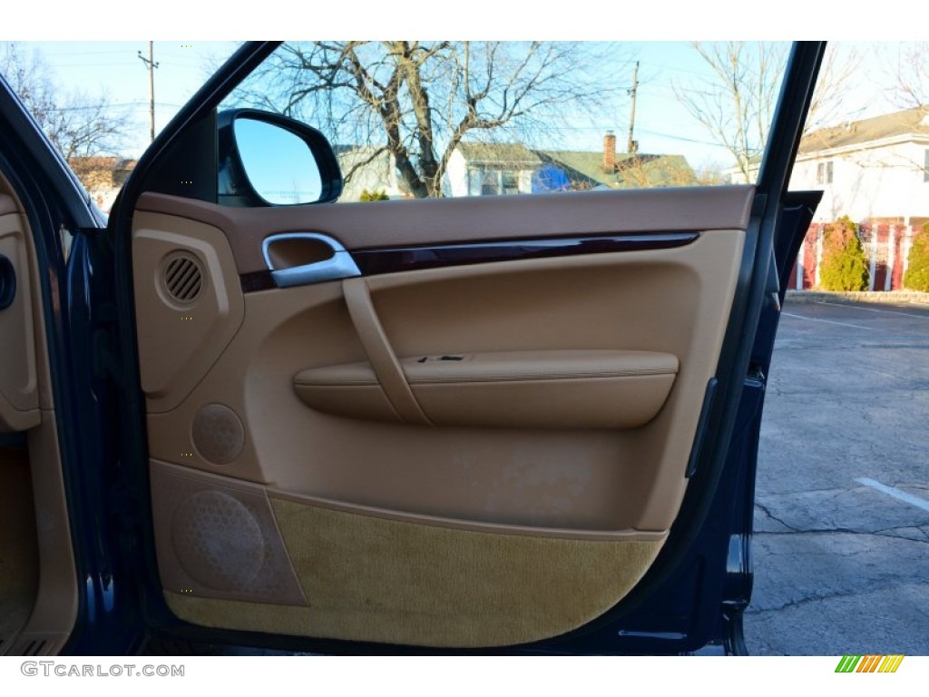 2005 Porsche Cayenne Standard Cayenne Model Havanna/Sand Beige Door Panel Photo #73940995