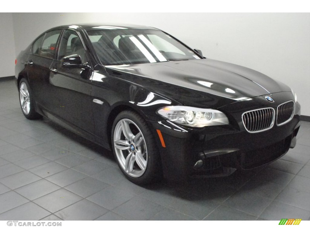 2013 5 Series 535i Sedan - Jet Black / Black photo #1