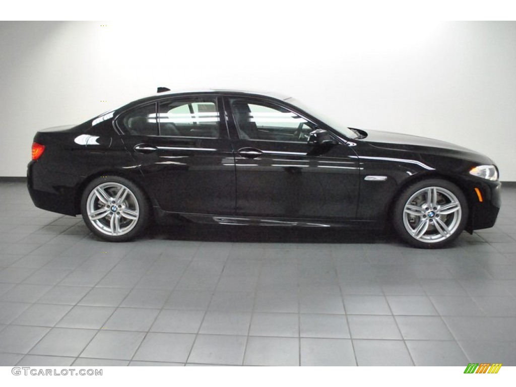 2013 5 Series 535i Sedan - Jet Black / Black photo #2