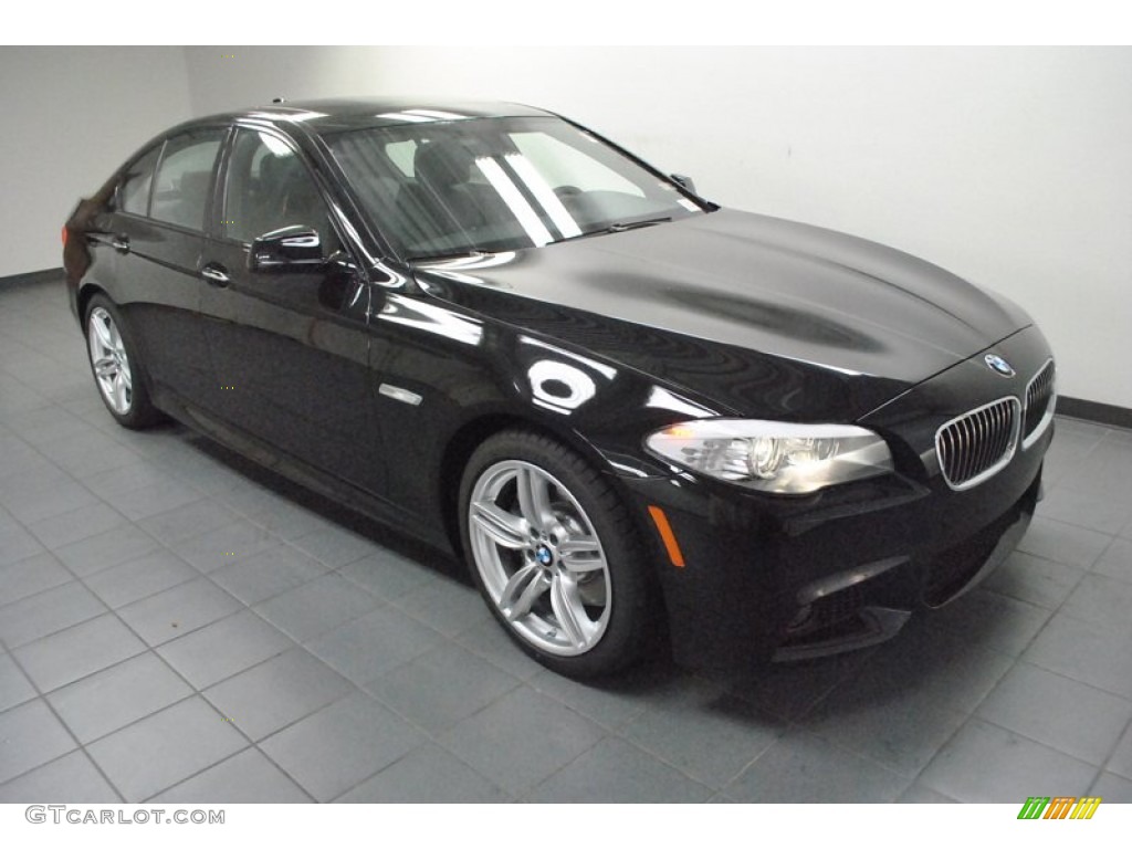 2013 5 Series 535i Sedan - Jet Black / Black photo #6