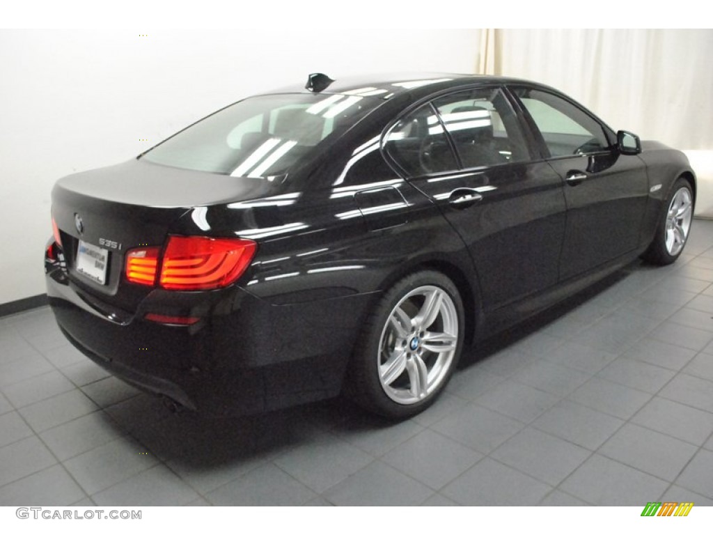 2013 5 Series 535i Sedan - Jet Black / Black photo #8