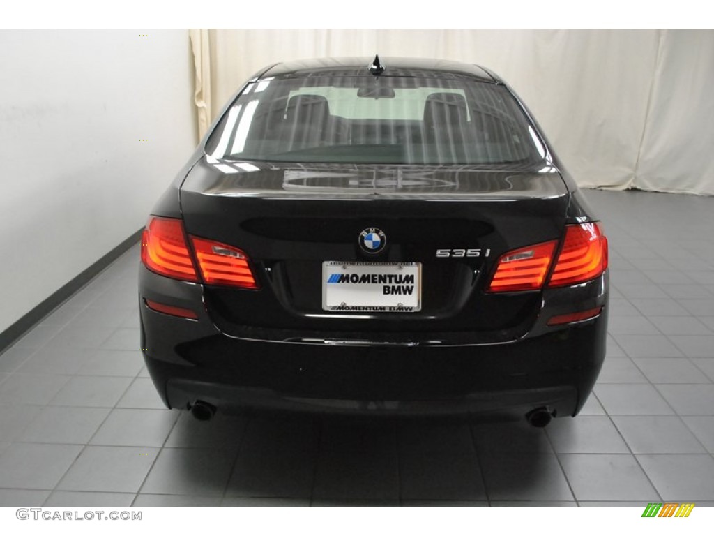 2013 5 Series 535i Sedan - Jet Black / Black photo #9