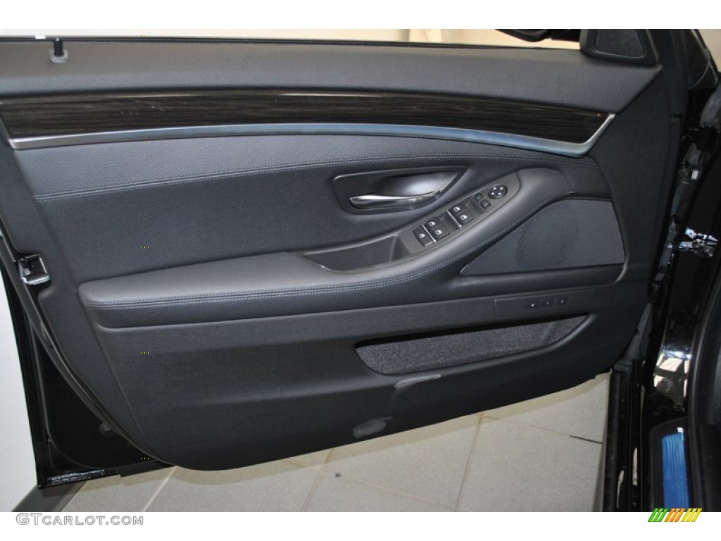 2013 5 Series 535i Sedan - Jet Black / Black photo #12