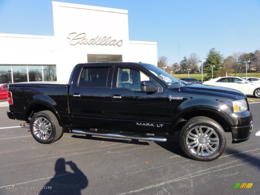 2008 Mark LT SuperCrew 4x4 - Black / Black/Dove Grey Piping photo #5