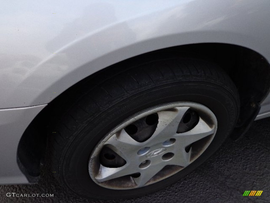 2004 Elantra GLS Sedan - Sterling Silver / Gray photo #8
