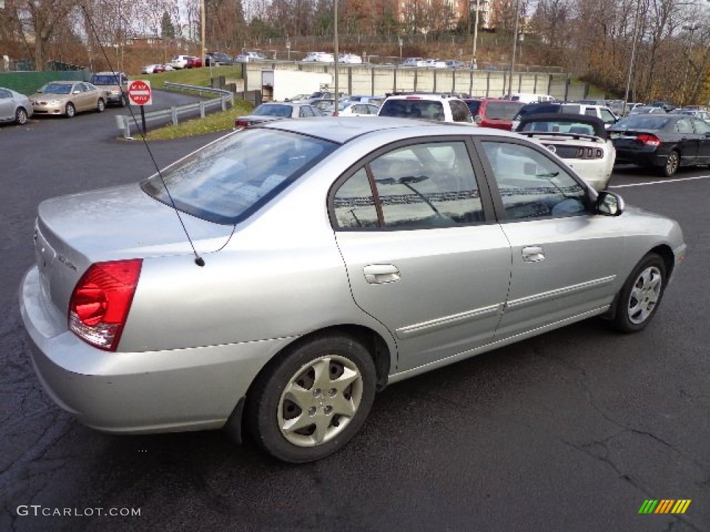 2004 Elantra GLS Sedan - Sterling Silver / Gray photo #11