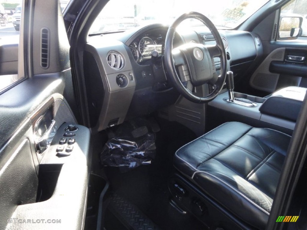 2008 Mark LT SuperCrew 4x4 - Black / Black/Dove Grey Piping photo #11