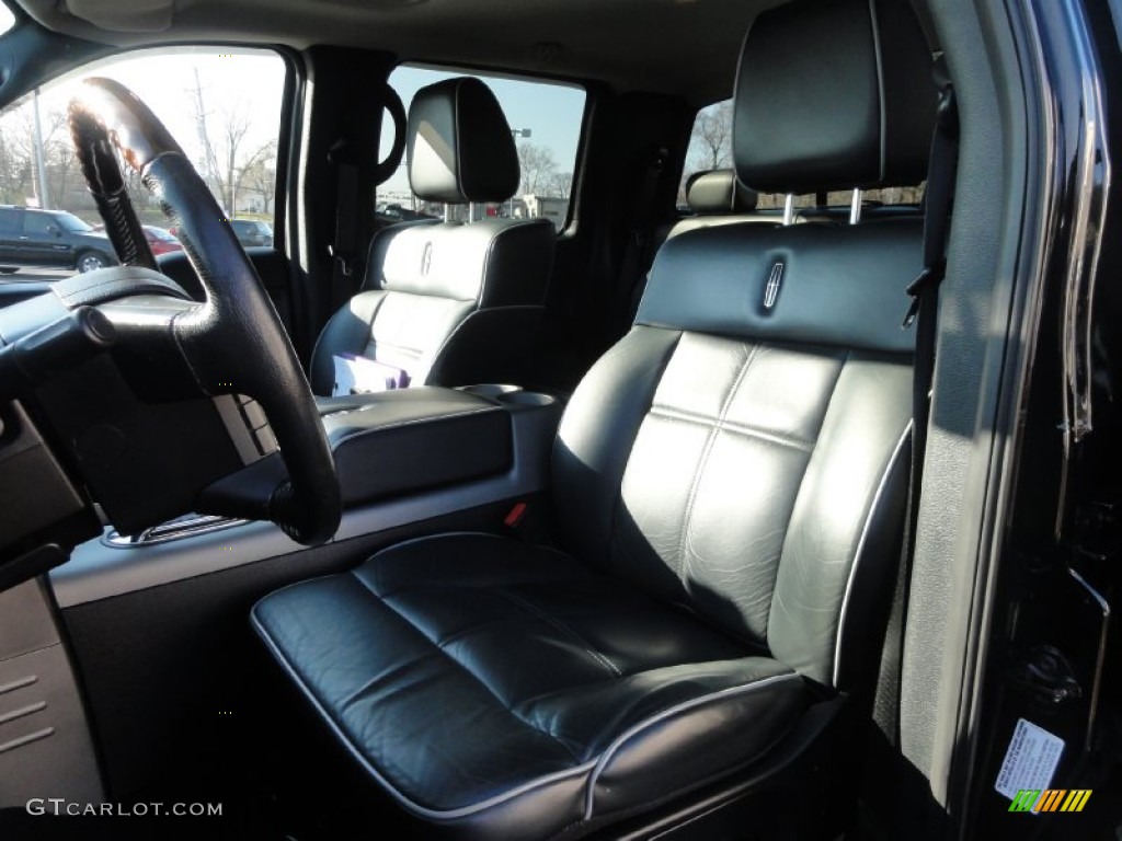 Black/Dove Grey Piping Interior 2008 Lincoln Mark LT SuperCrew 4x4 Photo #73941593