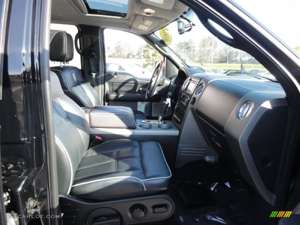 2008 Mark LT SuperCrew 4x4 - Black / Black/Dove Grey Piping photo #17