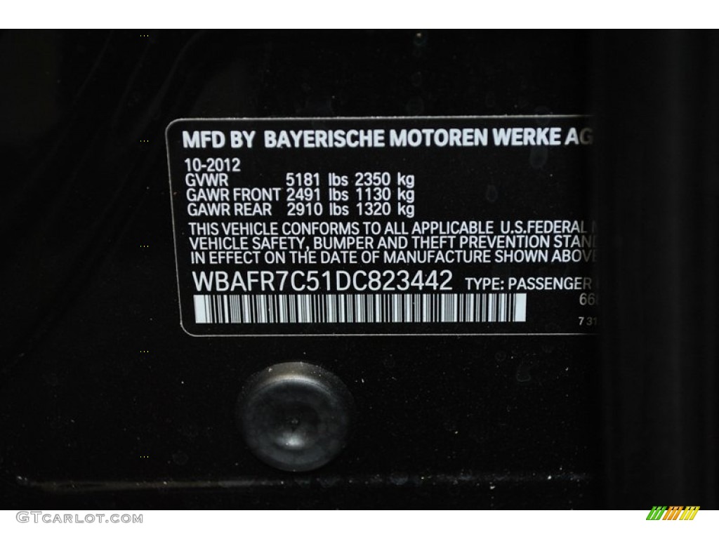 2013 5 Series 535i Sedan - Jet Black / Black photo #30