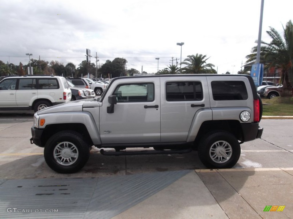 Silver Stone Metallic 2010 Hummer H3 Standard H3 Model Exterior Photo #73941806