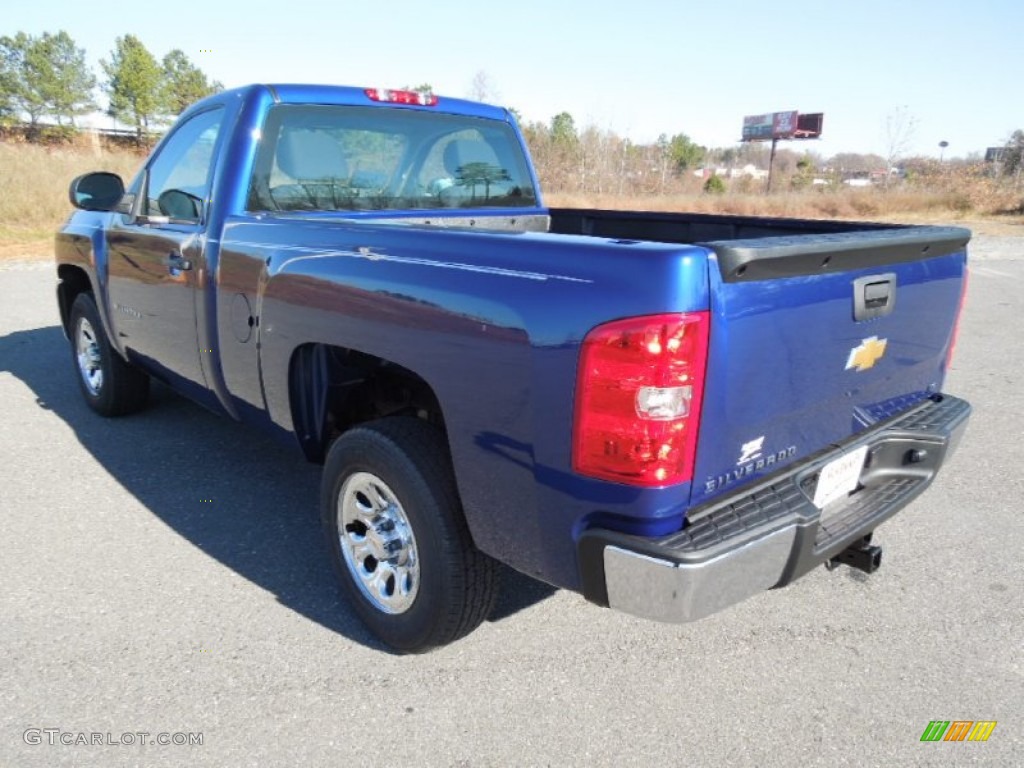 2013 Silverado 1500 Work Truck Regular Cab - Blue Topaz Metallic / Dark Titanium photo #4