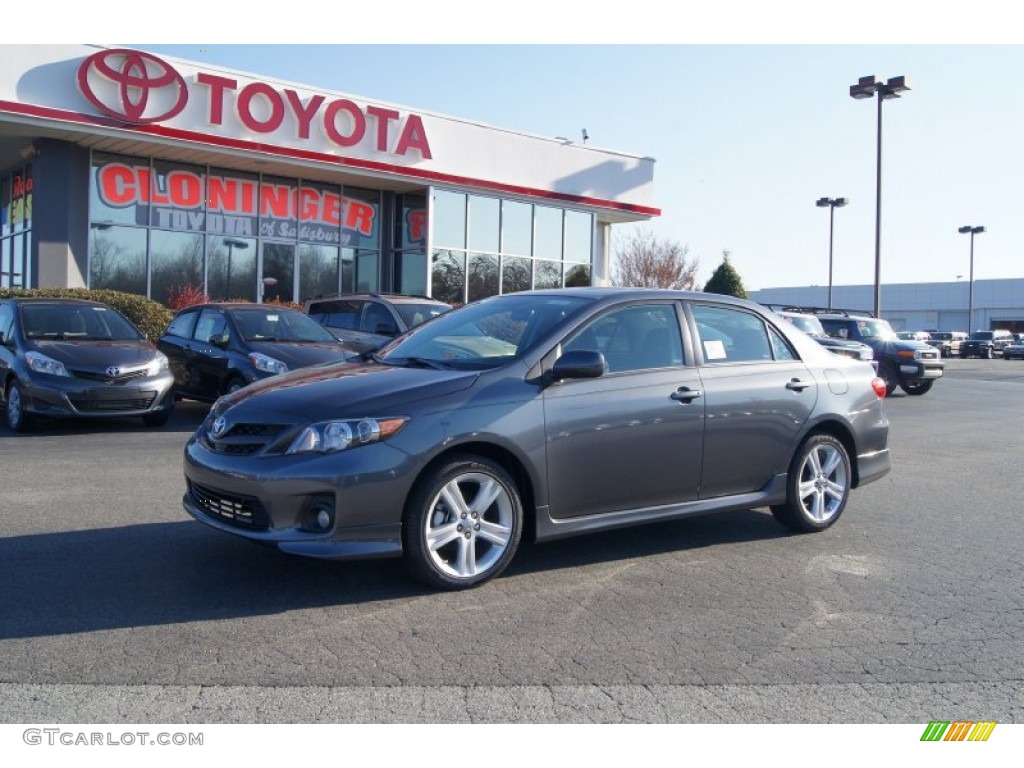 2013 Corolla S - Magnetic Gray Metallic / Dark Charcoal photo #1