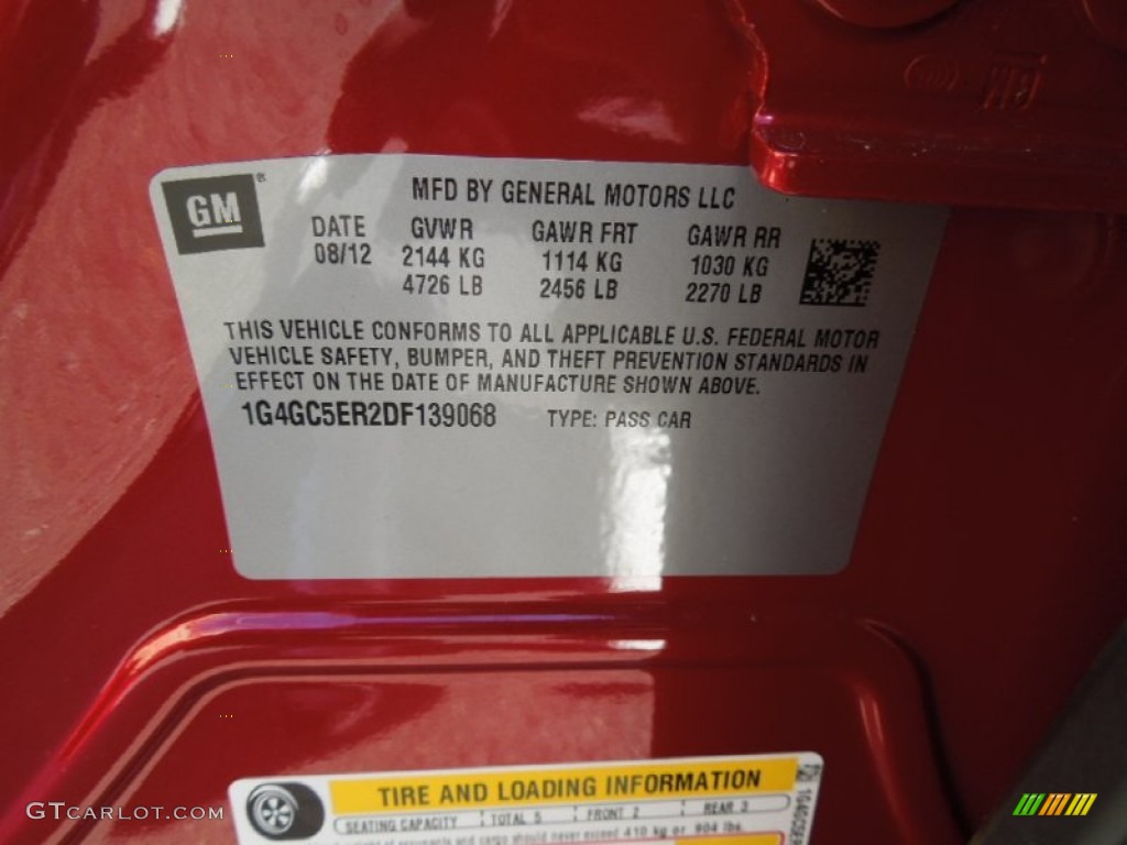 2013 LaCrosse FWD - Crystal Red Tintcoat / Cashmere photo #7
