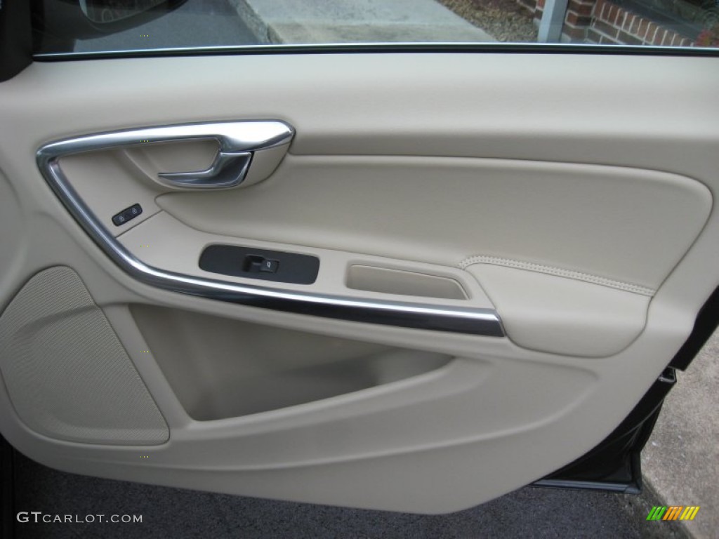 2013 Volvo S60 T6 AWD Soft Beige Door Panel Photo #73946249