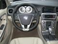 Soft Beige 2013 Volvo S60 T6 AWD Steering Wheel
