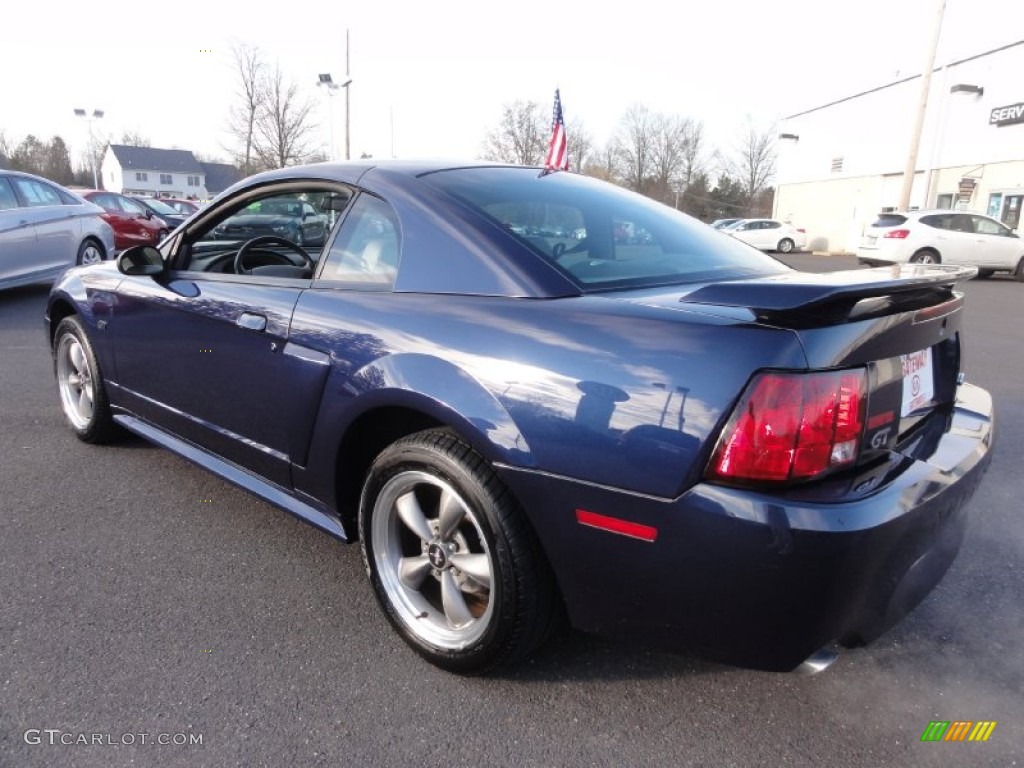 2001 Mustang GT Coupe - True Blue Metallic / Medium Parchment photo #8