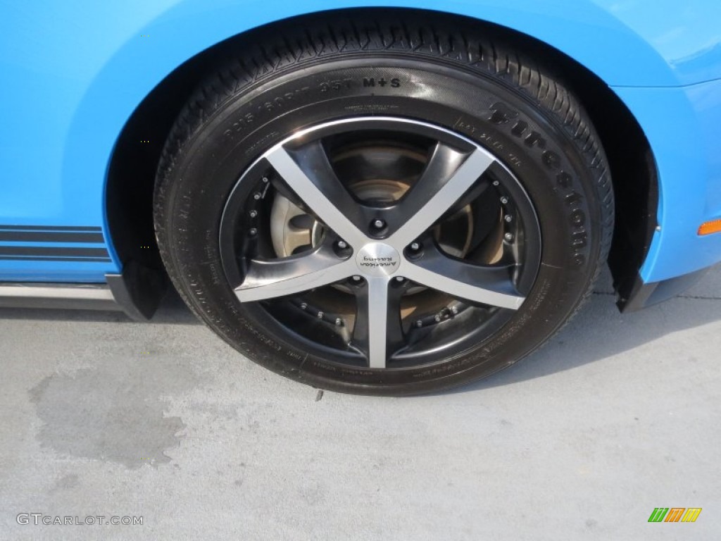 2010 Mustang V6 Coupe - Grabber Blue / Charcoal Black photo #14