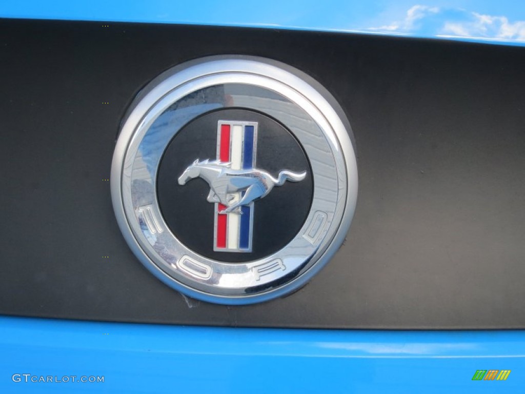 2010 Mustang V6 Coupe - Grabber Blue / Charcoal Black photo #17