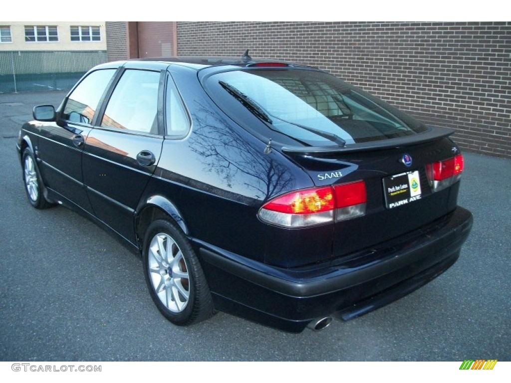 2002 9-3 SE Sedan - Midnight Blue Metallic / Sand Beige photo #3