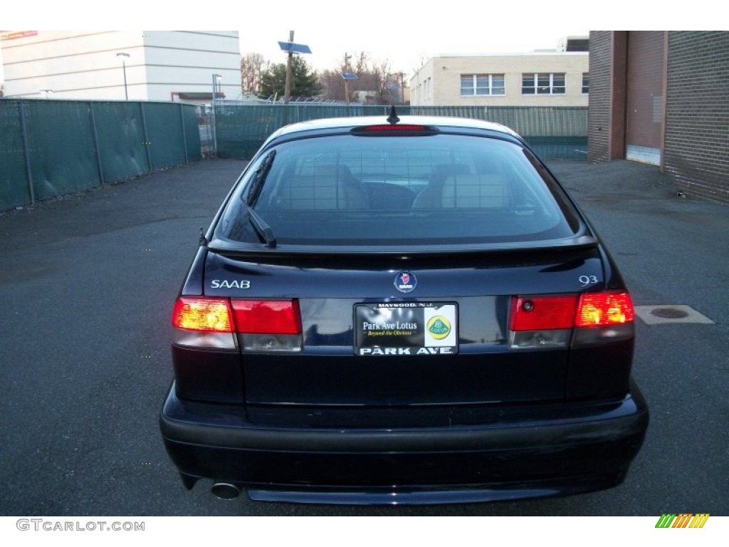 2002 9-3 SE Sedan - Midnight Blue Metallic / Sand Beige photo #4