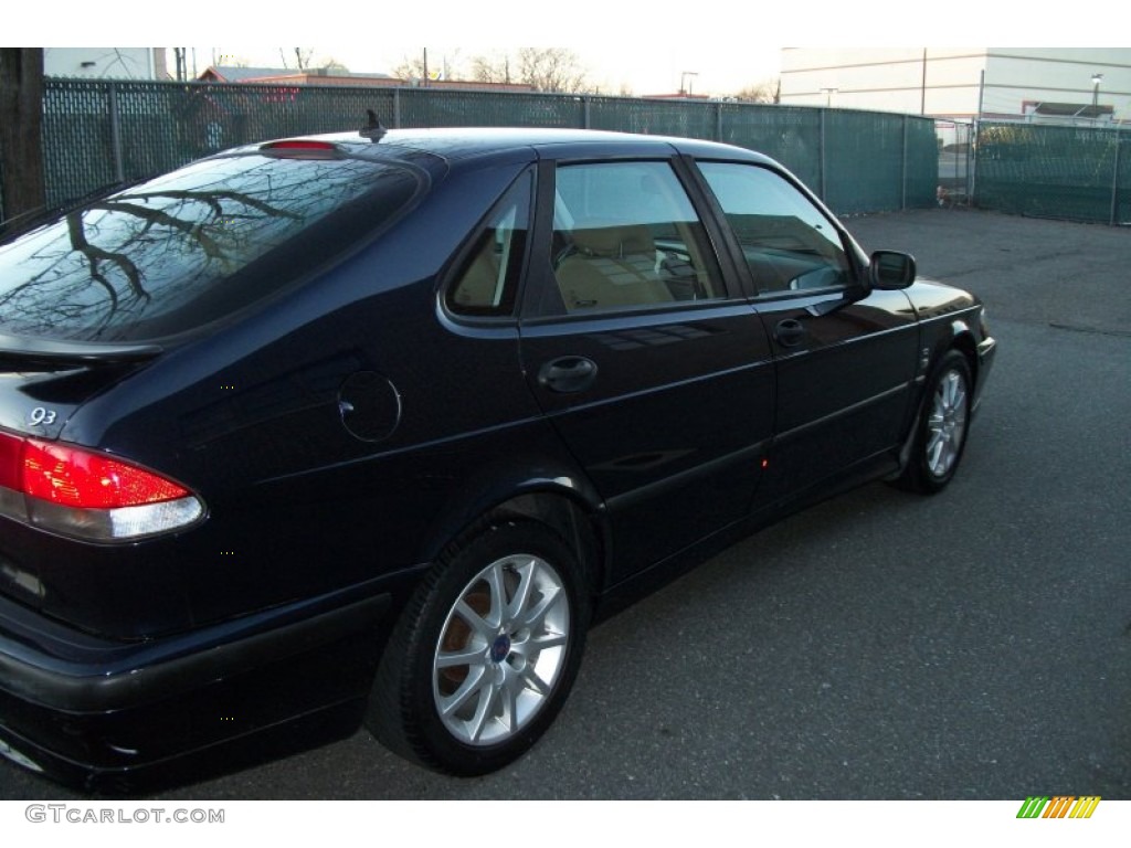 2002 9-3 SE Sedan - Midnight Blue Metallic / Sand Beige photo #5