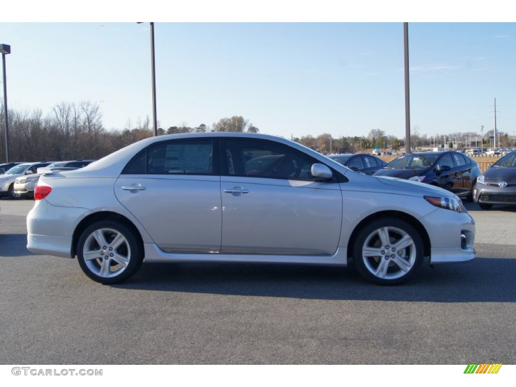 2013 Corolla S - Classic Silver Metallic / Dark Charcoal photo #6
