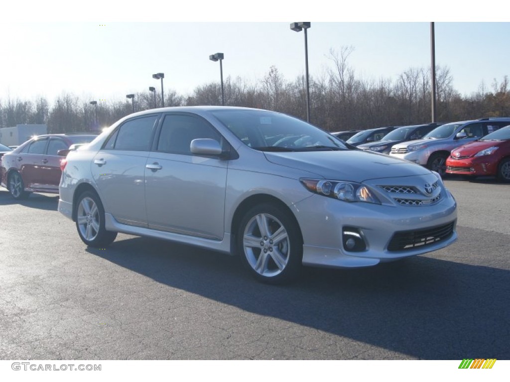 2013 Corolla S - Classic Silver Metallic / Dark Charcoal photo #7