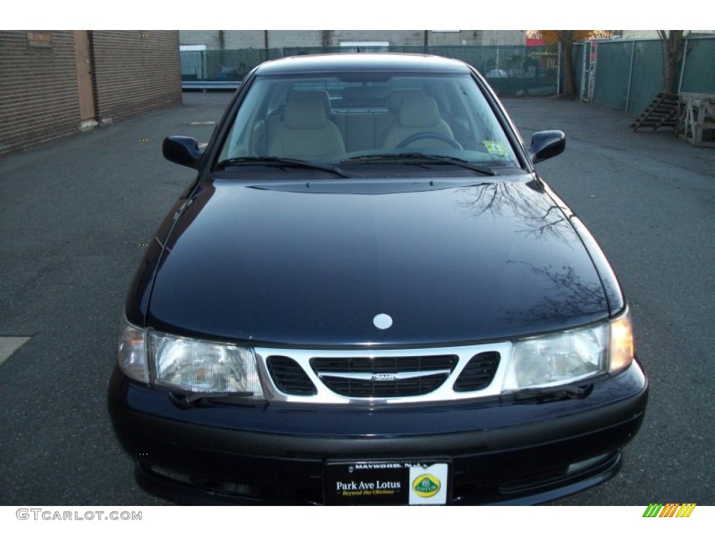 2002 9-3 SE Sedan - Midnight Blue Metallic / Sand Beige photo #8