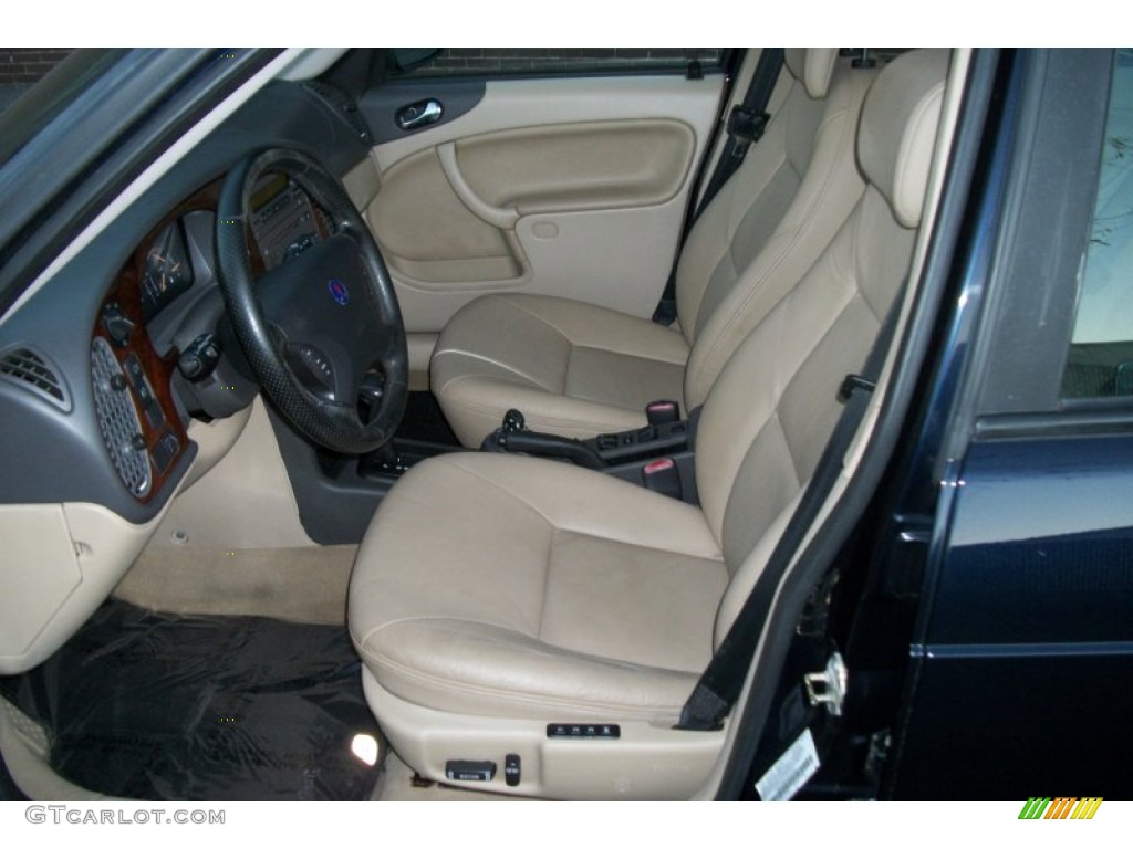 2002 9-3 SE Sedan - Midnight Blue Metallic / Sand Beige photo #11