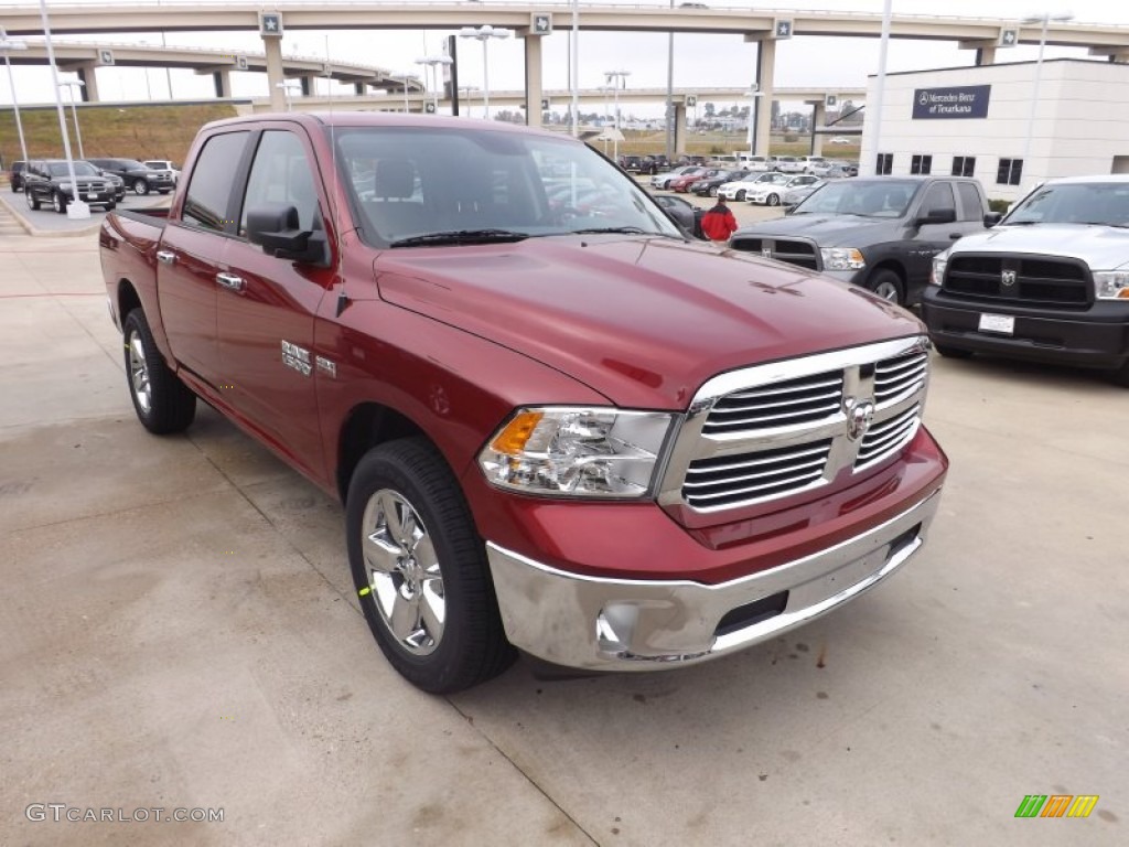 Deep Cherry Red Pearl 2013 Ram 1500 Lone Star Crew Cab 4x4 Exterior Photo #73947481