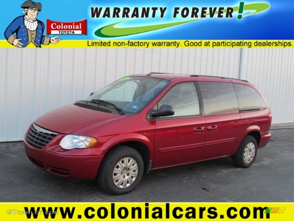 2006 Town & Country LX - Inferno Red Pearl / Medium Slate Gray photo #1