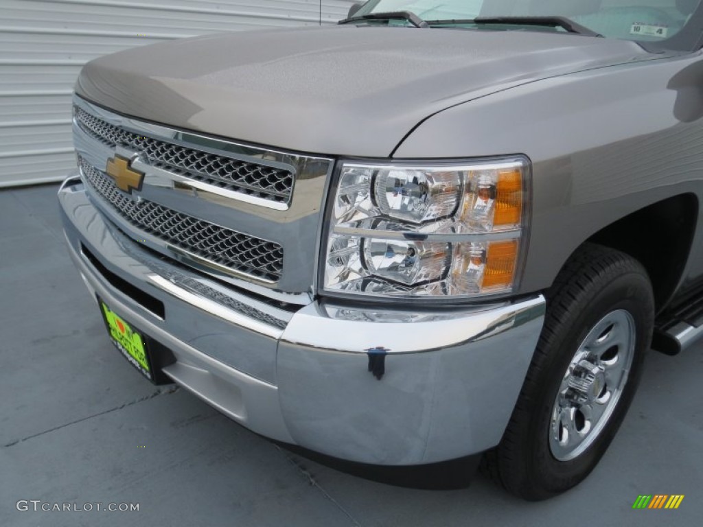 2012 Silverado 1500 LS Crew Cab - Mocha Steel Metallic / Dark Titanium photo #9