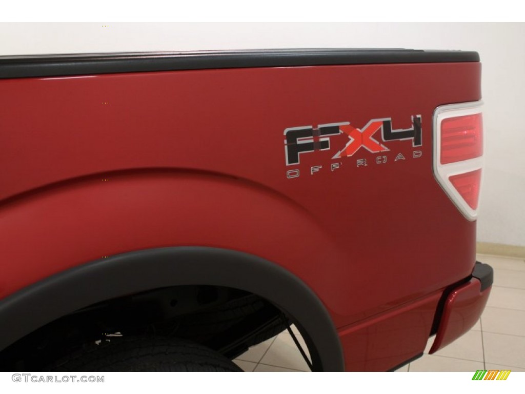 2010 F150 FX4 SuperCrew 4x4 - Red Candy Metallic / Black photo #4