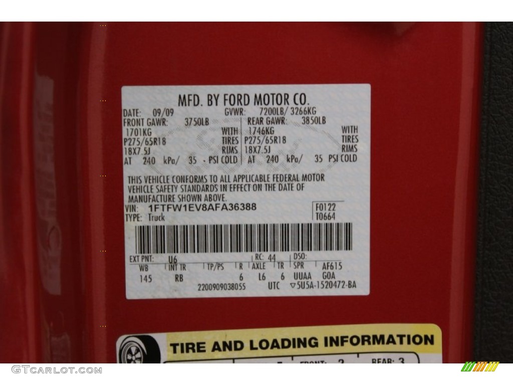 2010 F150 FX4 SuperCrew 4x4 - Red Candy Metallic / Black photo #18