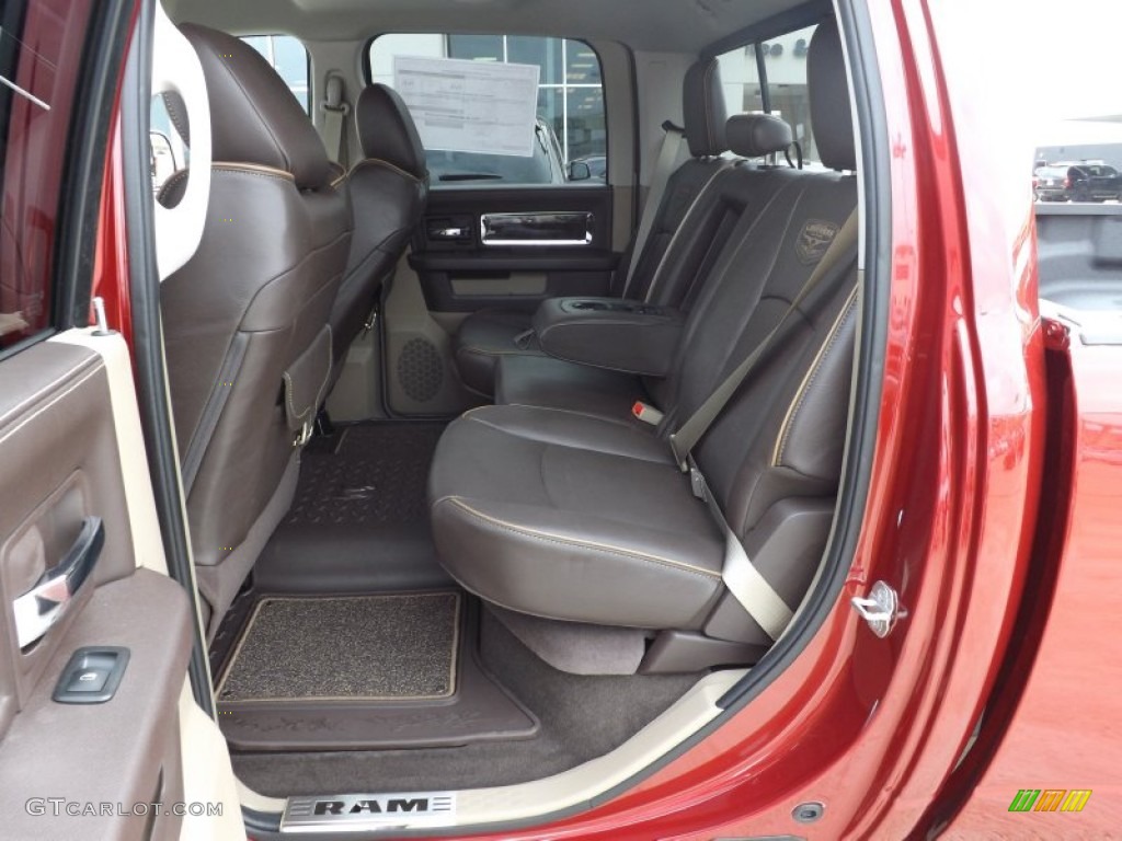 Light Pebble Beige/Bark Brown Interior 2012 Dodge Ram 3500 HD Laramie Longhorn Crew Cab 4x4 Dually Photo #73950116