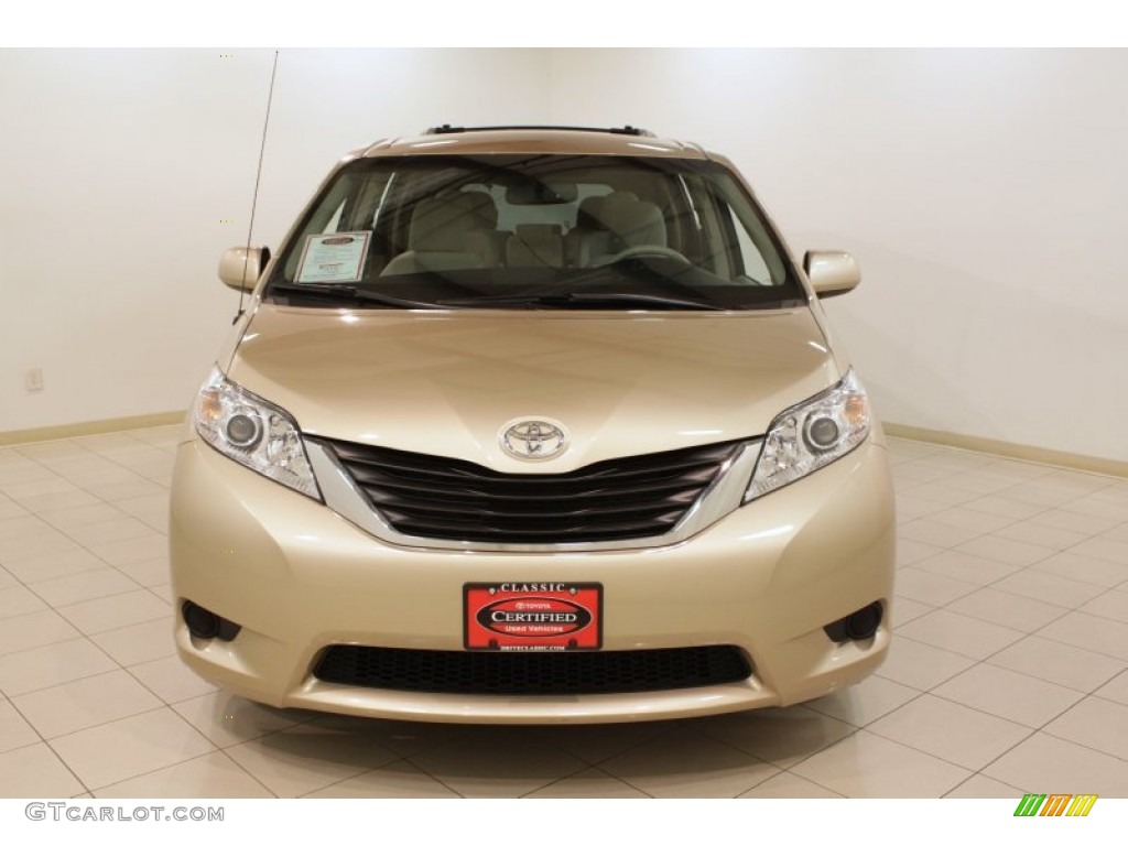 2011 Sienna LE - Sandy Beach Metallic / Bisque photo #2