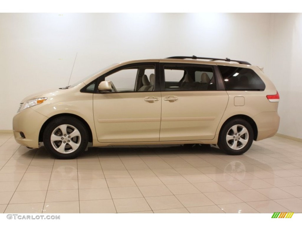 2011 Sienna LE - Sandy Beach Metallic / Bisque photo #4