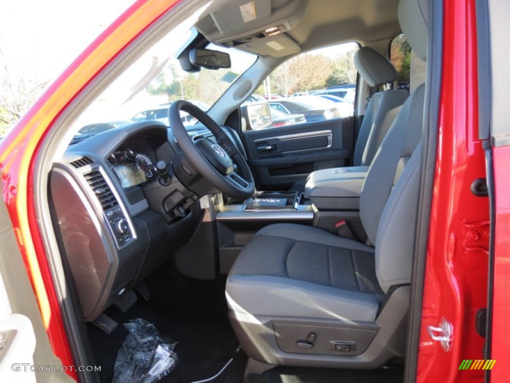 2013 1500 Big Horn Crew Cab - Flame Red / Black/Diesel Gray photo #7