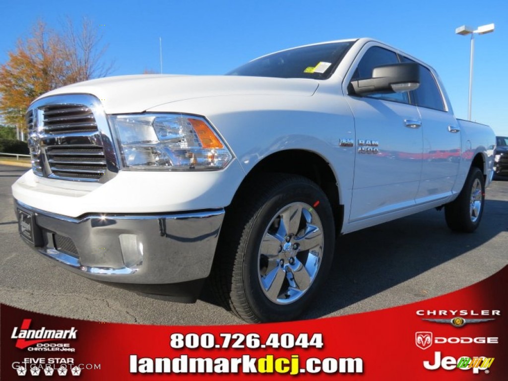 2013 1500 Big Horn Crew Cab - Bright White / Canyon Brown/Light Frost Beige photo #1