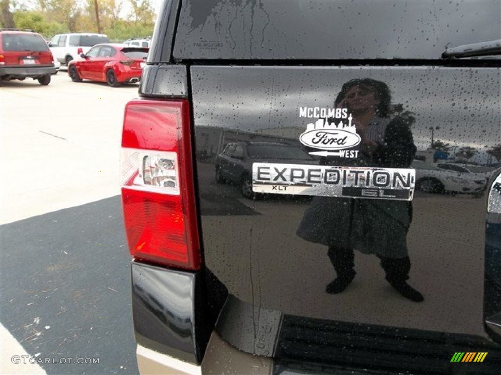 2013 Expedition EL XLT - Tuxedo Black / Camel photo #7